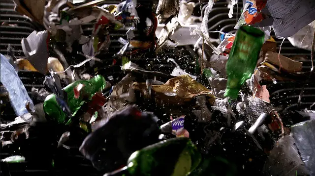 Plastic and glass